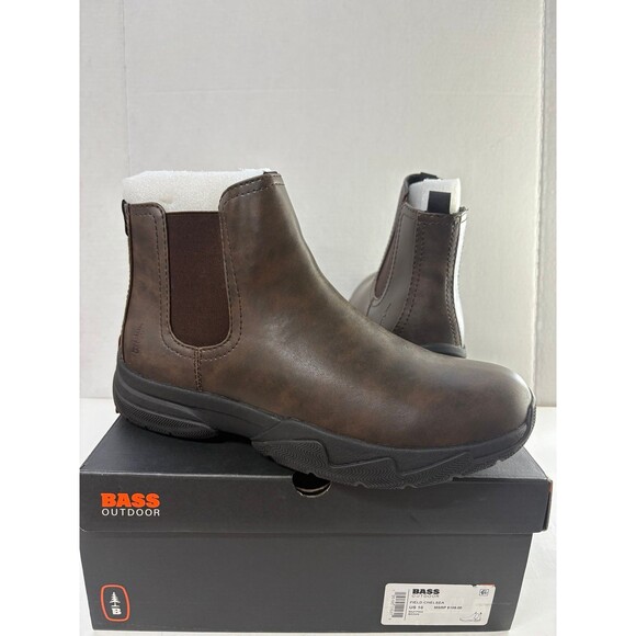 Bass Outdoor Men's Field Chelsea Boot Brown Cushioned Rubber Bottom Sz 10M - Picture 1 of 6